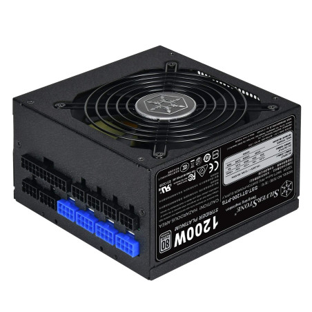 SilverStone SST-ST1200-PTS - Série Strider Platinum, 1200W 80 Plus Platine ATX Alimentation PC, bruit réduit, Ventilateur HYB 12