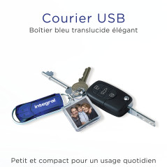 Integral Clé USB 128 Go Clé USB 2.0 Courier Blue