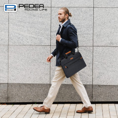 PEDEA Housse pour ordinateur portable "Elegance Pro" Étui pour ordinateur portable 15,6 pouces (39,6 cm) Sacoche à bandoulière e