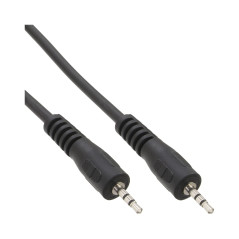 InLine 55 502,2 °C câble Jack 2,5 mm stéréo mâle/mâle 2 m Noir