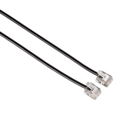 Hama - 44930 - Câble modulaire, connecteurs mâles 6p4c, 6m, Noir