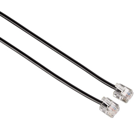 Hama - 44930 - Câble modulaire, connecteurs mâles 6p4c, 6m, Noir