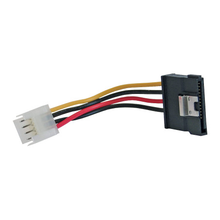 InLine InLine 29660B Câble adaptateur SATA 1 prise femelle 8,89 cm vers fiche SATA 15 broches avec languette 0,15 m