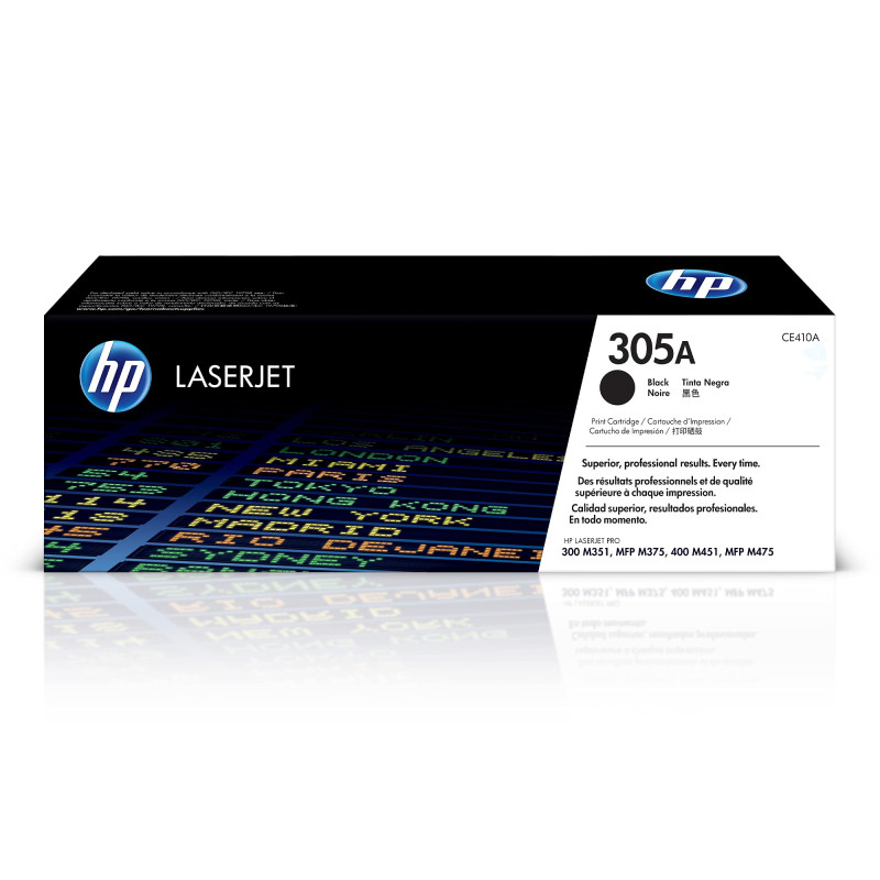 HP 305A CE410A Toner Noir Authentique Color LaserJet Pro M351 / M375 / M451 / M475 HP 305A CE410A Toner Noir Authentique Color LaserJet Pro M351 / M375 / M451 / M475
