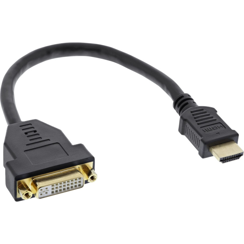 InLine 17670I Câble Adaptateur HDMI vers DVI Femelle 0,2 m
