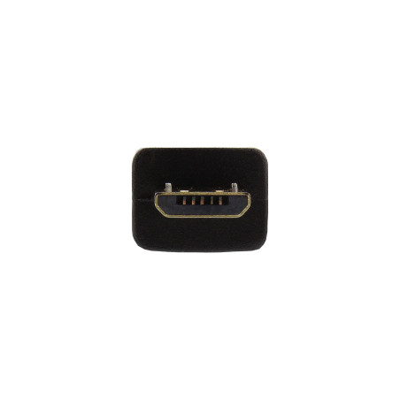 InLine Micro-USB Verl. - USB 2.0 Micro-B ST/BU - schwarz - vergoldete Kont. - 5m