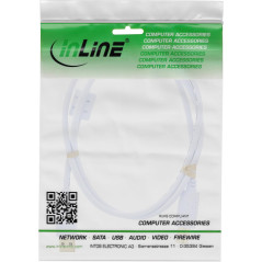 InLine 1m USB 2.0 A/B câble USB USB A USB B Blanc