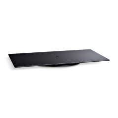 Meliconi ROTOBASE ELITE M, Support Rotatif pour Moniteur et Téléviseur, Base Pivotante 360°, Capacité 70 kg, Verre Trempé, Made 