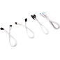 Corsair Kit d’extension gainé pour panneau avant Premium, USB, Blanc, 30 cm Corsair Kit d’extension gainé pour panneau avant Premium, USB, Blanc, 30 cm