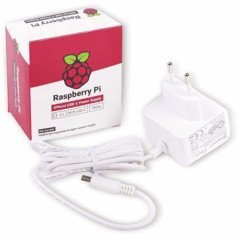 Raspberry Alimentation USB-C 5.1V 3A - Blanc - pour Raspberry Pi 4 modèle B (1873421)