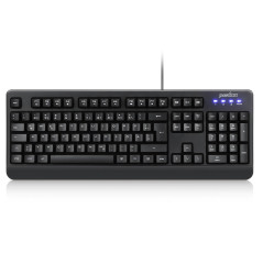 perixx Clavier USB Periboard-517 Noir Staubgeschützt, Spritzwassergeschützt
