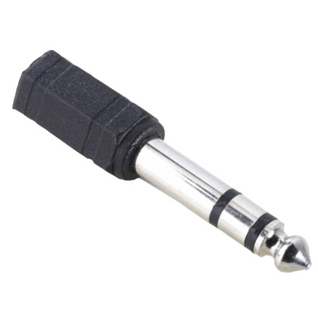 Hama 43368H Connectique Adaptateur 1 jack femelle stéréo 3,5mm/1 jack mâle stéréo 6,35mm