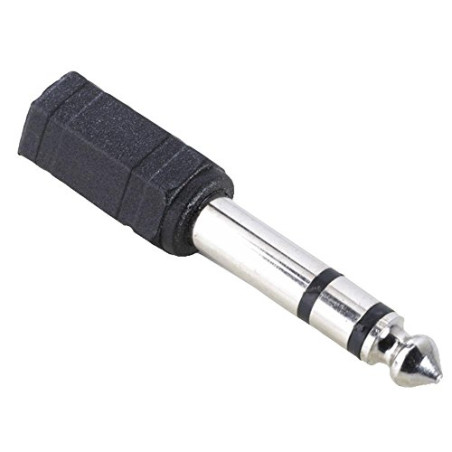 Hama 43368H Connectique Adaptateur 1 jack femelle stéréo 3,5mm/1 jack mâle stéréo 6,35mm