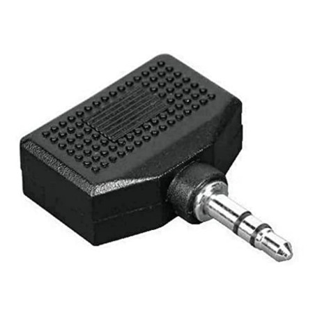 Hama 43353H Connectique Adaptateur 2 jacks femelles stéréo 3,5mm/1 jack mâle stéréo 3,5mm