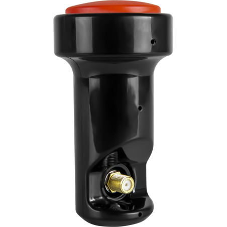 Megasat Diavolo Single LNB – LNB Universel (adapté pour 1 utilisateur, connecteurs F dorés, pour Les exigences Les Plus élevées,