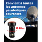 Megasat Diavolo Single LNB – LNB Universel (adapté pour 1 utilisateur, connecteurs F dorés, pour Les exigences Les Plus élevées, Megasat Diavolo Single LNB – LNB Universel (adapté pour 1 utilisateur, connecteurs F dorés, pour Les exigences Les Plus élevées,