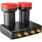 Megasat Diavolo Monoblock Quad LNB 0,1 dB, 40 mm Megasat Diavolo Monoblock Quad LNB 0,1 dB, 40 mm