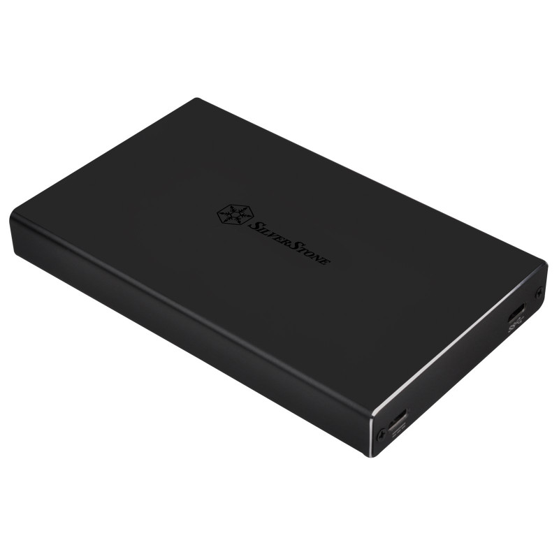 SilverStone SST-TS15B - USB 3.1 externe Type C boîtier disque dur pour SSD/HDD 9.5mm 2.5", Supporte UASP, aluminium, noir SilverStone SST-TS15B - USB 3.1 externe Type C boîtier disque dur pour SSD/HDD 9.5mm 2.5", Supporte UASP, aluminium, noir