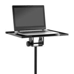 TIGER LEC7-BK Support pour ordinateur portable Support pour projecteur - Réglable en hauteur avec pieds de trépieds