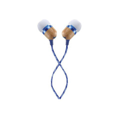 The House of Marley Smile Jamaica Écouteurs Intra-auriculaires, Bouton de Contrôle du Microphone, Driver 9,2mm Anti-Bruit, 2 Tai
