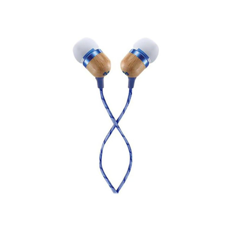 The House of Marley Smile Jamaica Écouteurs Intra-auriculaires, Bouton de Contrôle du Microphone, Driver 9,2mm Anti-Bruit, 2 Tai