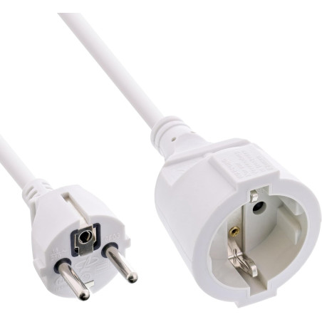 InLine Rallonge électrique Type F avec sécurité Enfant Blanc 7 m 1 pièce