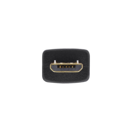 InLine 31705F câble USB 0,5 m USB A Micro-USB B Noir - Câbles USB (0,5 m, USB A, Micro-USB B, 2.0, Male connector / Male connect