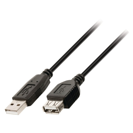 InLine 34610B Rallonge USB 2.0 mâle/femelle type A Noir 1 m