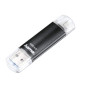 Hama Laeta Twin Clé USB 3.0 - Flash Drive 256 Go, Vitesse jusqu'à 40 Mo/s, Clef avec connecteurs USB A & Micro USB, pour PC/Mac/ Hama Laeta Twin Clé USB 3.0 - Flash Drive 256 Go, Vitesse jusqu'à 40 Mo/s, Clef avec connecteurs USB A & Micro USB, pour PC/Mac/