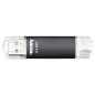 Hama Laeta Twin Clé USB 3.0 - Flash Drive 256 Go, Vitesse jusqu'à 40 Mo/s, Clef avec connecteurs USB A & Micro USB, pour PC/Mac/ Hama Laeta Twin Clé USB 3.0 - Flash Drive 256 Go, Vitesse jusqu'à 40 Mo/s, Clef avec connecteurs USB A & Micro USB, pour PC/Mac/