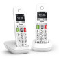 Gigaset E290 Duo - Téléphone Fixe sans Fil Blanc, 2 combinés avec Grand écran rétroéclairé, larges Touches, Fonction Blocage D'a Gigaset E290 Duo - Téléphone Fixe sans Fil Blanc, 2 combinés avec Grand écran rétroéclairé, larges Touches, Fonction Blocage D'a