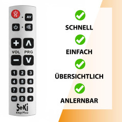 SeKi Easy Plus Télécommande universelle éducative Argenté