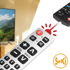 SeKi Easy Plus Télécommande universelle éducative Argenté