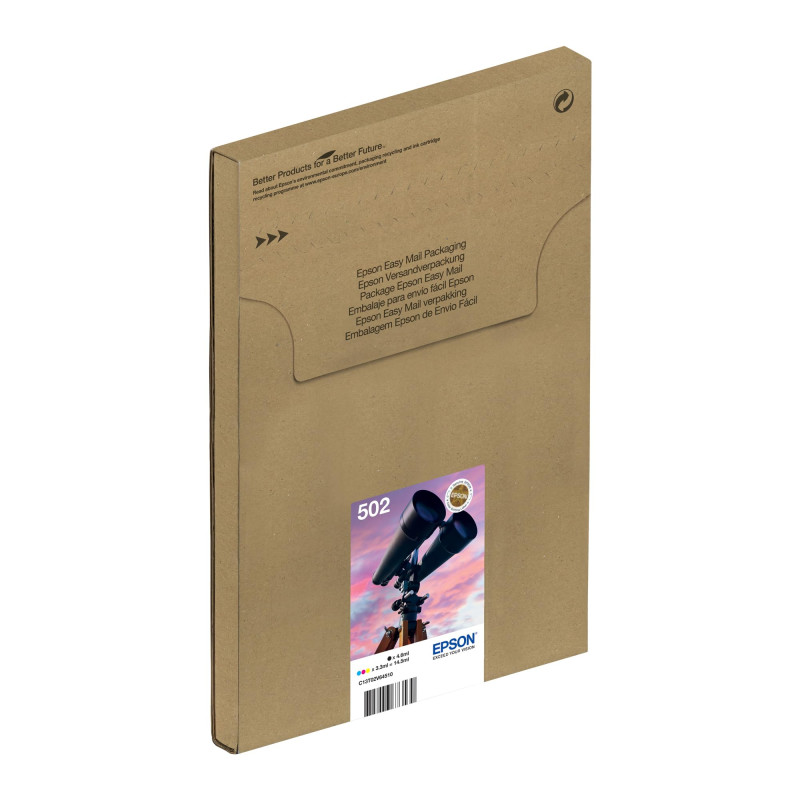 Epson EasyMail Multipack 502 Jumelles, Cartouches d'encre d'origine, 4 couleurs : Noir, Cyan, Magenta, Jaune, Format boite aux l Epson EasyMail Multipack 502 Jumelles, Cartouches d'encre d'origine, 4 couleurs : Noir, Cyan, Magenta, Jaune, Format boite aux l