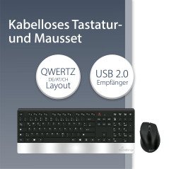 Media Range MROS105 Ensemble Clavier/Souris Noir