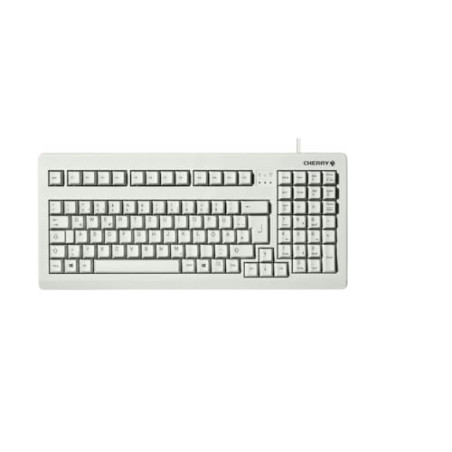 CHERRY 19" Compact PC Keyboard G80-1800, PS/2 (GB) Clavier PS/2 QWERTY Gris