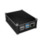 ICY BOX Boîtier Raspberry Pi 4 en Aluminium et Acrylique Interchangeable, Grille latérale perméable à l'air, dissipateur Thermiq
