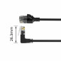 ACT Câble réseau CAT6A coudé à 90° vers le haut, câble LAN U/UTP LSZH fin 3,6 mm, câble Ethernet flexible avec fiche RJ45, pour ACT Câble réseau CAT6A coudé à 90° vers le haut, câble LAN U/UTP LSZH fin 3,6 mm, câble Ethernet flexible avec fiche RJ45, pour