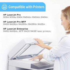 2 Noir Cartouche de Toner Compatible 59A CF259A Capacité Standard 3000 Pages pour Imprimantes HP M304a M404dw M404dn M404n M428d