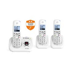 Alcatel Téléphone sans Fil, Dect XL785 Trio avec Répondeur, Grand Ecran et Grandes Touches