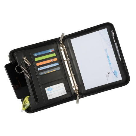 Wedo - 585101 - Serviette de bureau - A5 - noir - 4 anneaux (Import Allemagne)