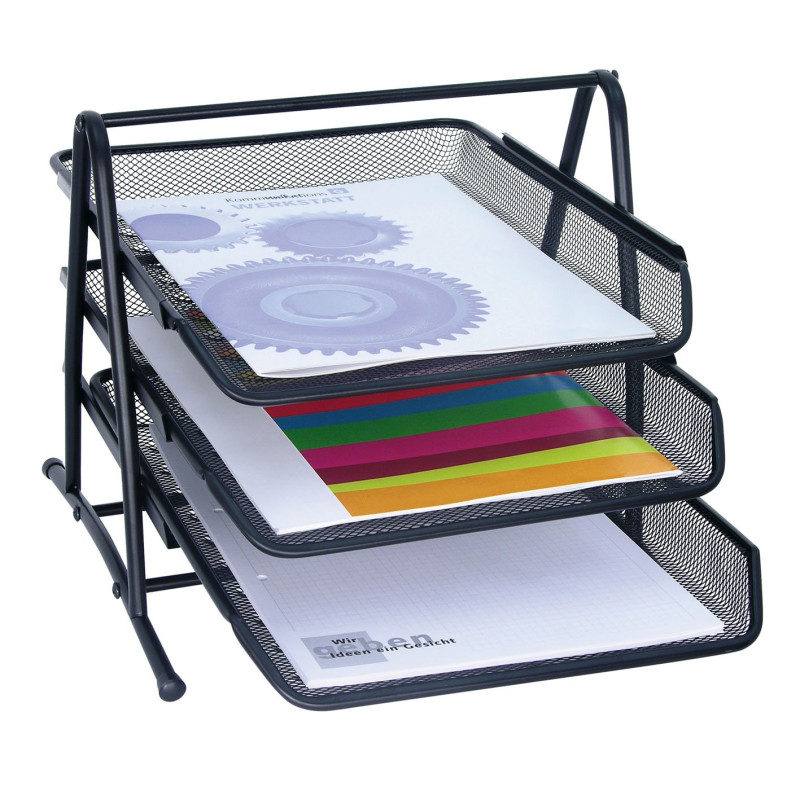 Wedo Office 065801 Corbeille à courrier Noir