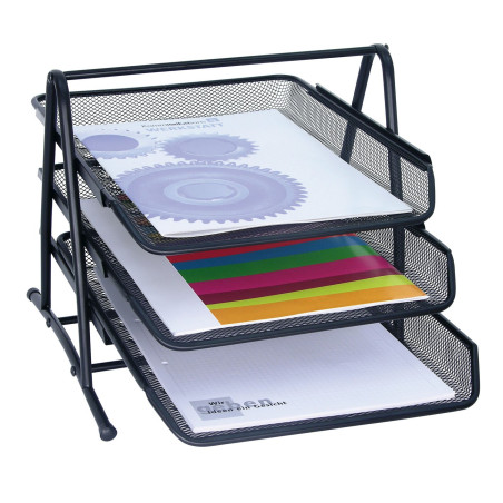 Wedo Office 065801 Corbeille à courrier Noir