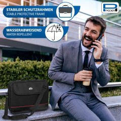 PEDEA Sacoche pour notebooks de 15,6 Pouces, Noir