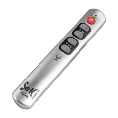 Seki Télécommande Universelle avec Grandes Touches - Argenté - pour Personnes âgées et Enfants