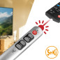 Seki Télécommande Universelle avec Grandes Touches - Argenté - pour Personnes âgées et Enfants Seki Télécommande Universelle avec Grandes Touches - Argenté - pour Personnes âgées et Enfants