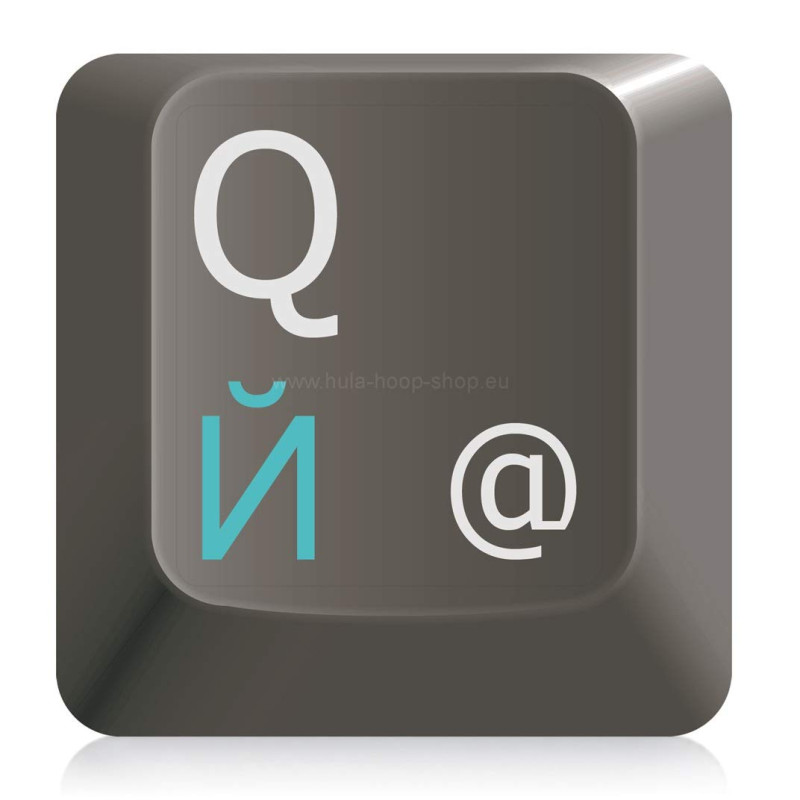 Keyboard Sticker Russe [Bleu Clair - 11x13mm] Lettres cyrilliques Clavier Autocollant