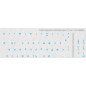 Keyboard Sticker Russe [Bleu Clair - 11x13mm] Lettres cyrilliques Clavier Autocollant