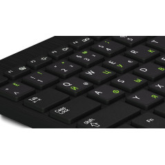 Russie Clavier Autocollant [Vert Clair - 11x13mm] Autocollant Clavier Russe pour Ordinateur Portable