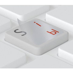 hoopomania Russie Clavier Autocollant [Rouge - 14x14mm] iMac et Macbook Clavier Autocollant Russe